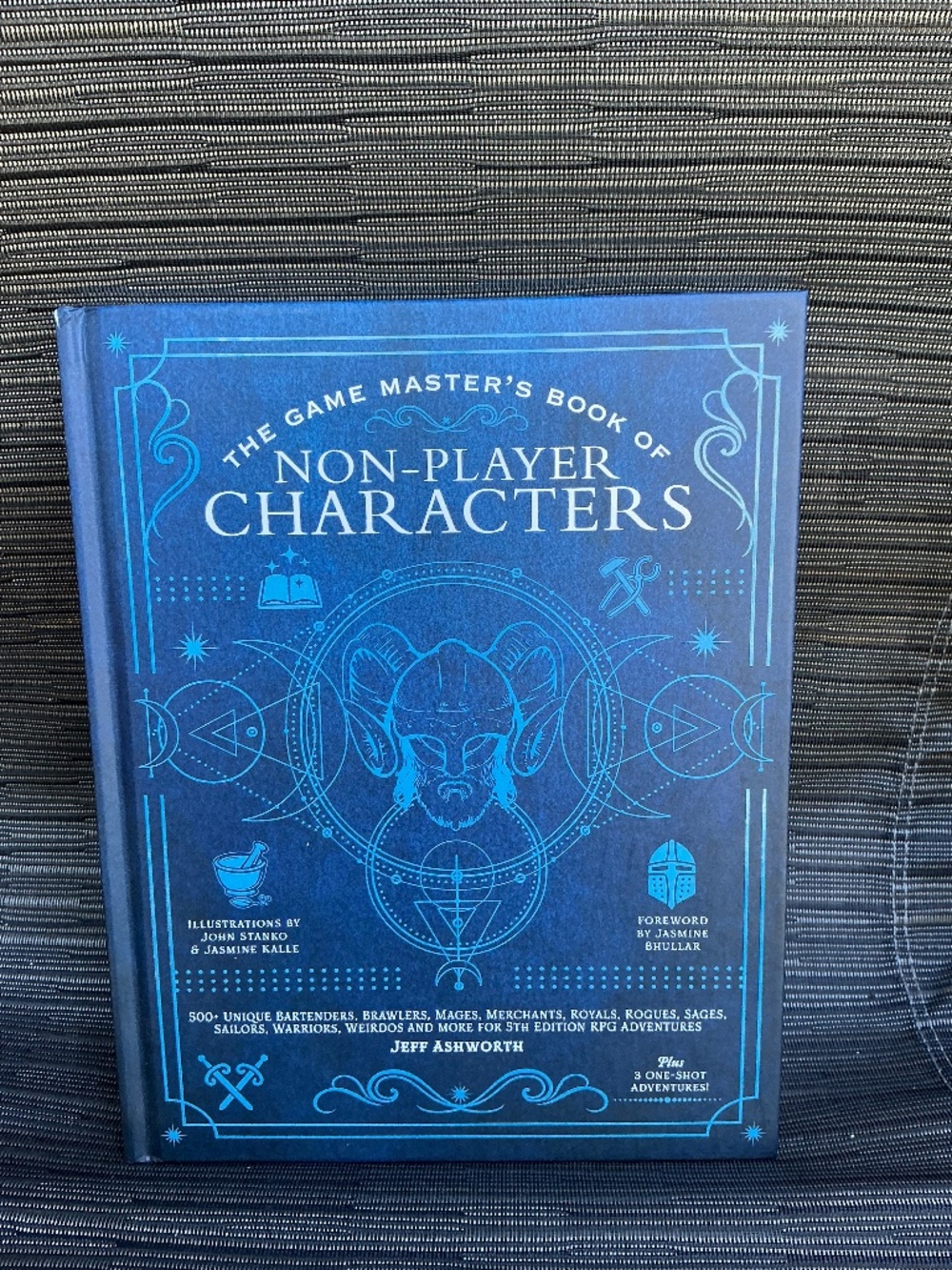 Game Master's Book of Non-Player Characters NPC Hardcover RPG Jeff Ashworth